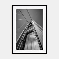 Golden Gate Bridge Photo B&W No 2 Poster