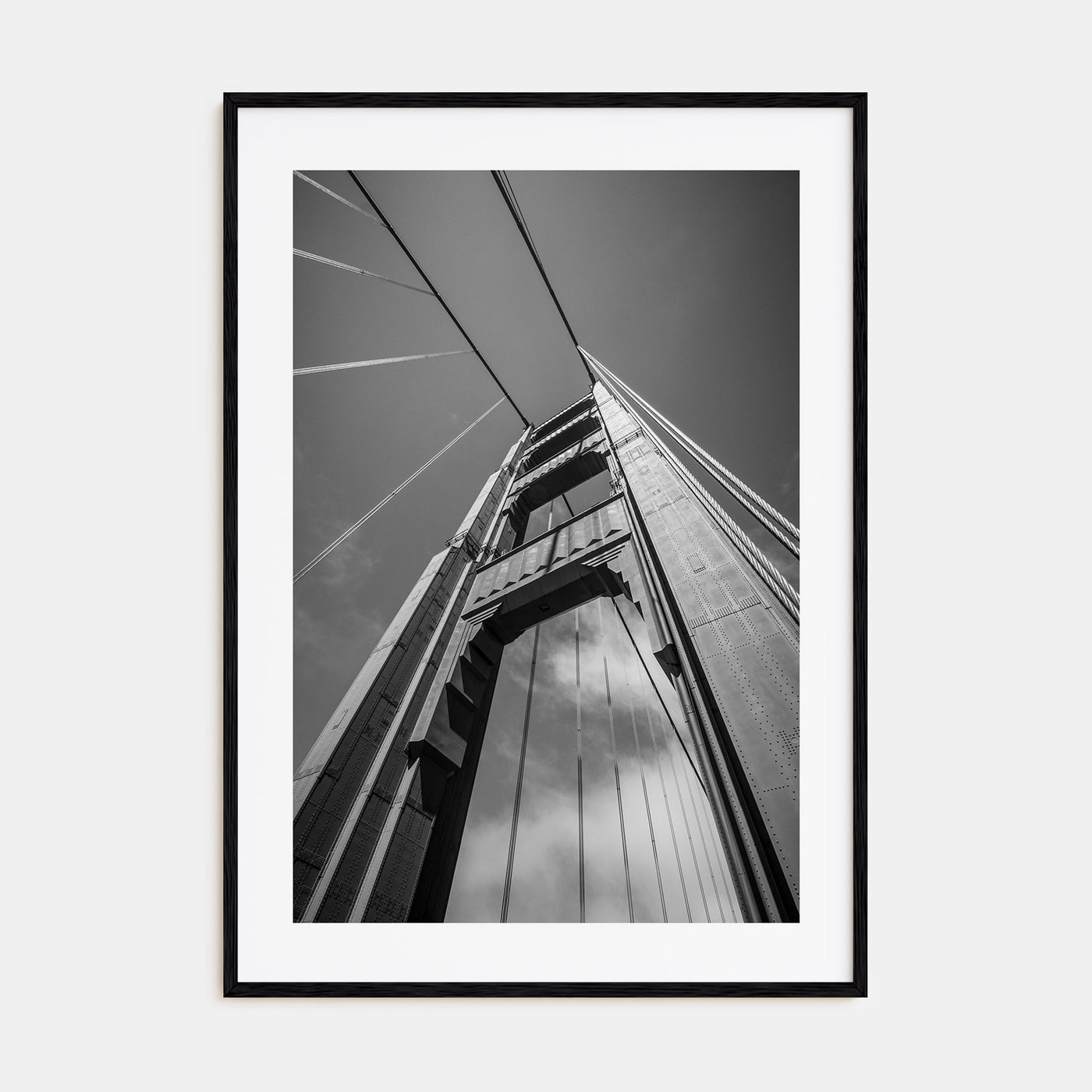 Golden Gate Bridge Photo B&W No 2 Poster