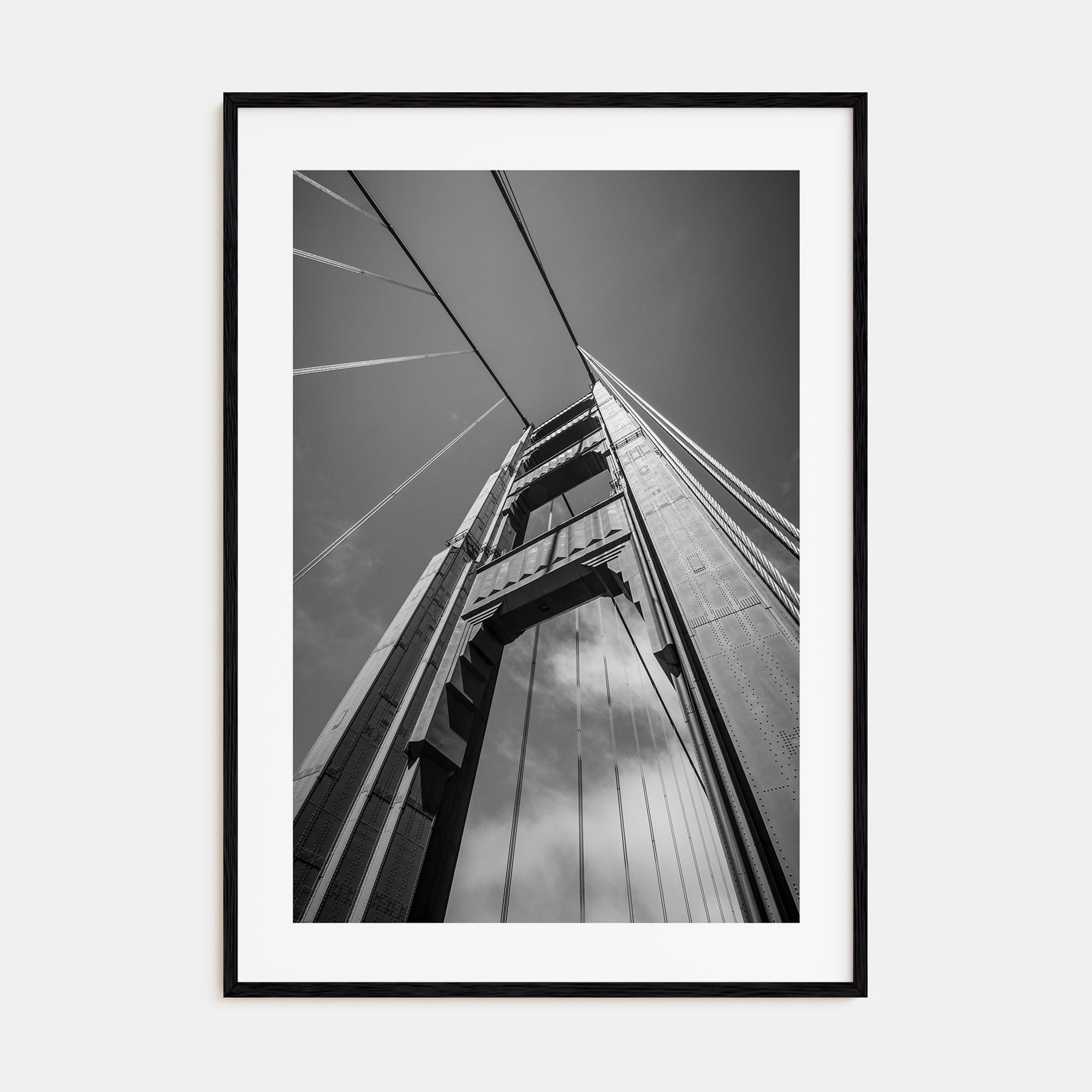 Golden Gate Bridge Photo B&W No 2 Poster