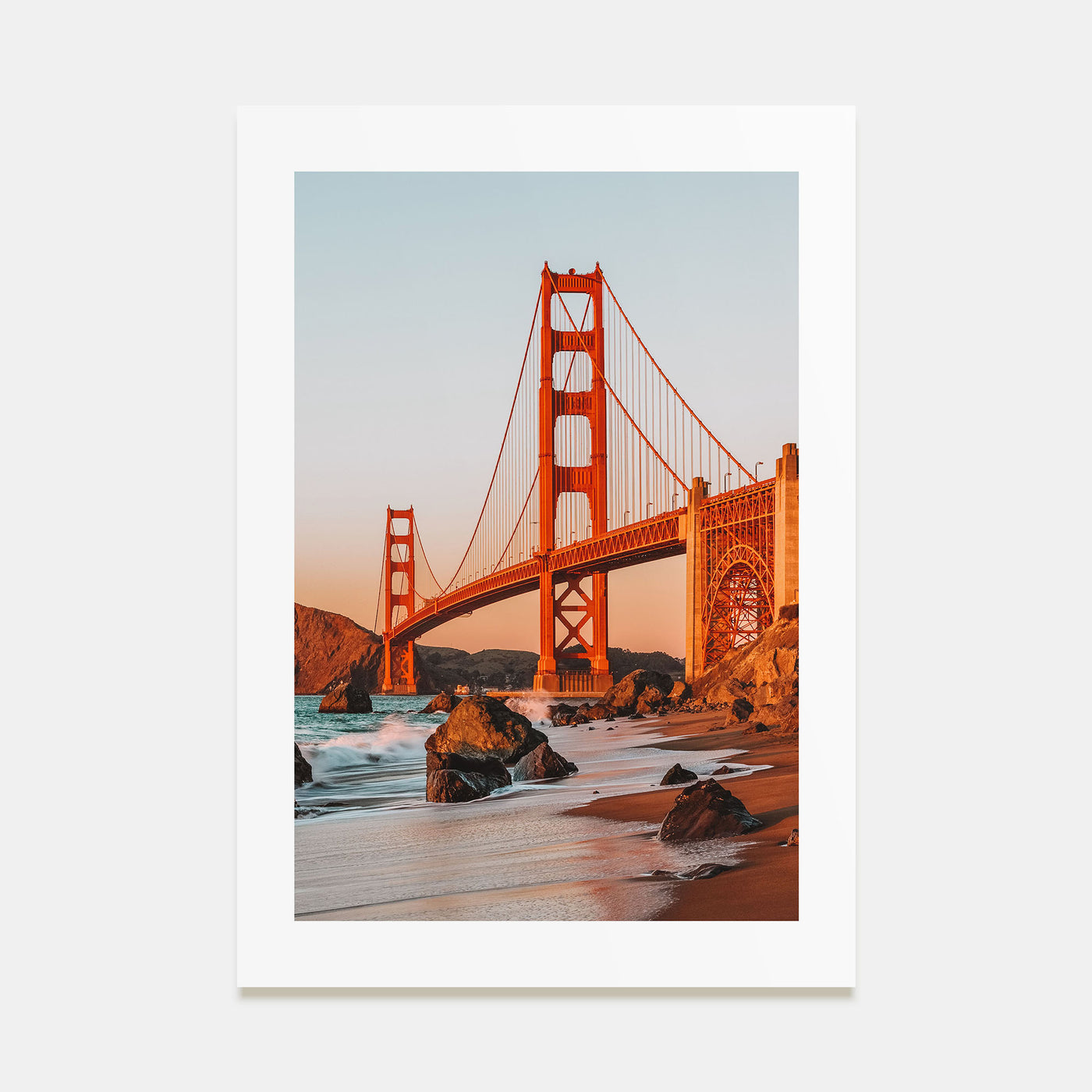 Golden Gate Bridge Photo Color No 2 Poster