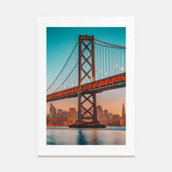 Golden Gate Bridge Photo Color No 4 Poster