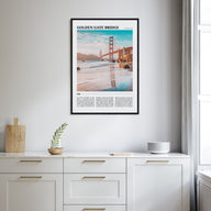Golden Gate Bridge Travel Color Poster