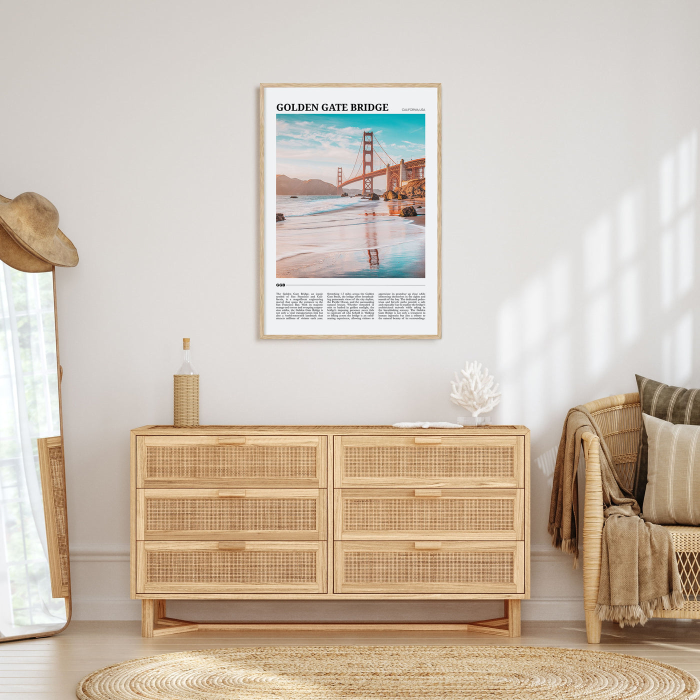 Golden Gate Bridge Travel Color Poster