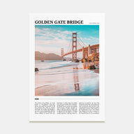 Golden Gate Bridge Travel Color Poster