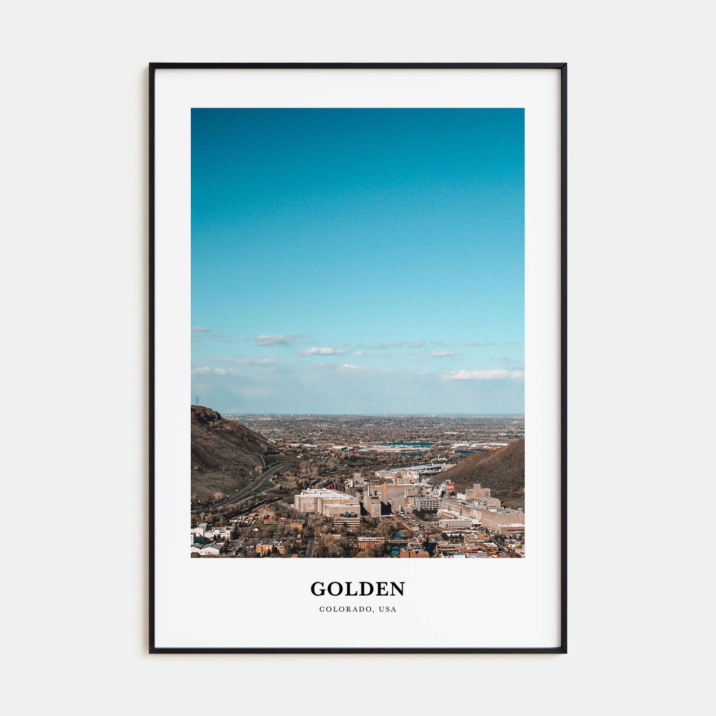 Golden Portrait Color Poster