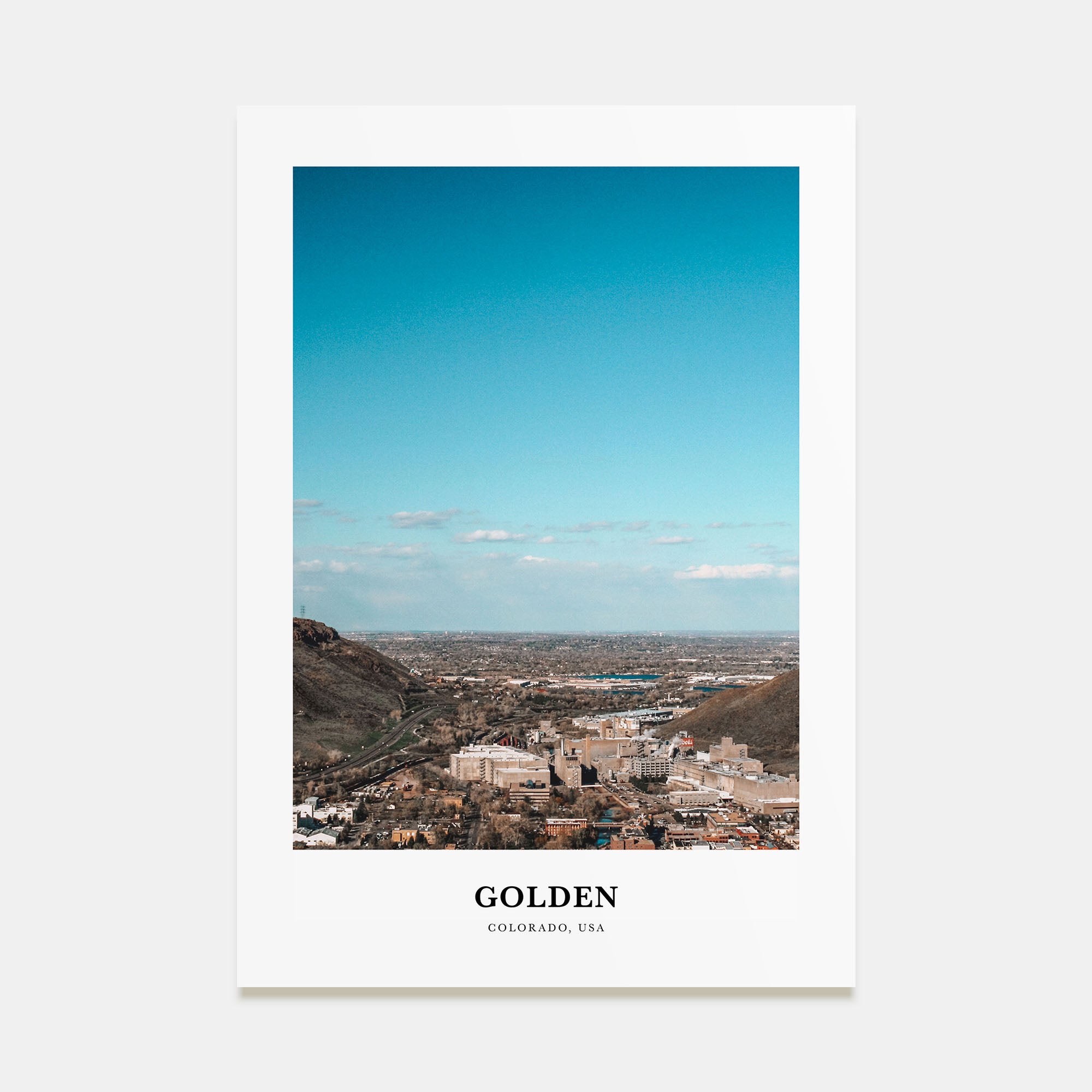 Golden Portrait Color Poster