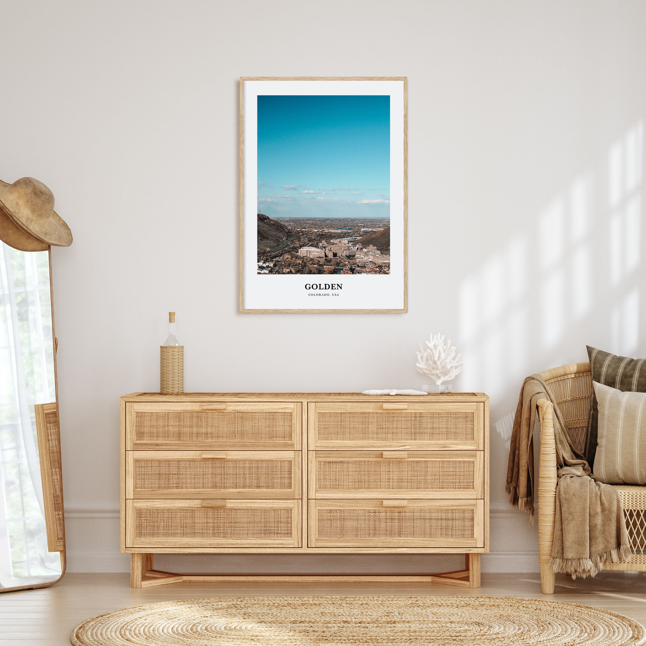 Golden Portrait Color Poster