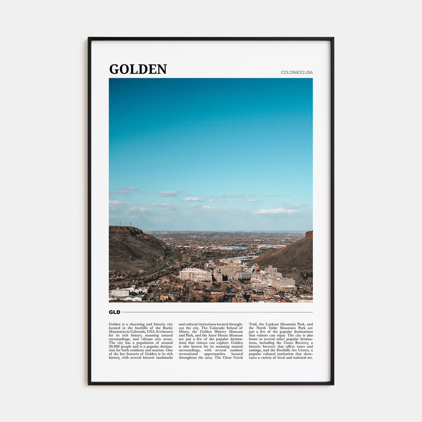 Golden Travel Color Poster