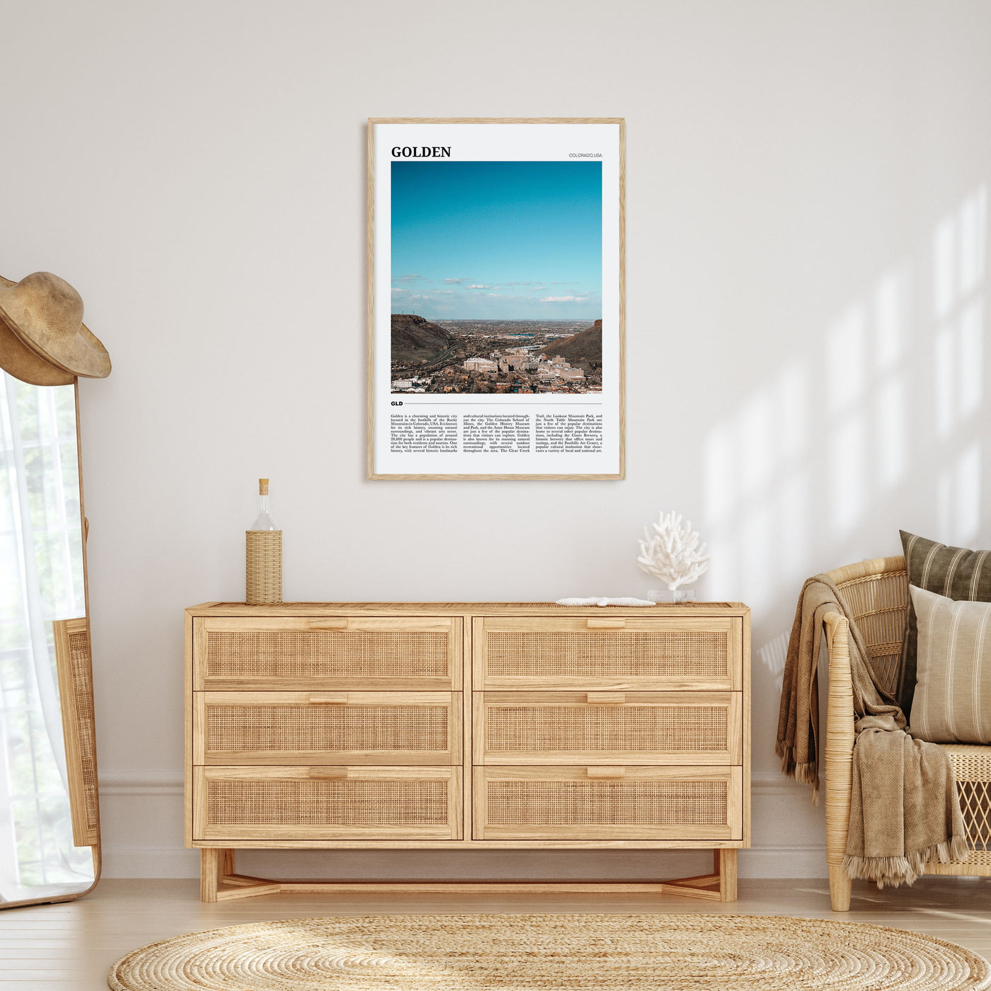 Golden Travel Color Poster