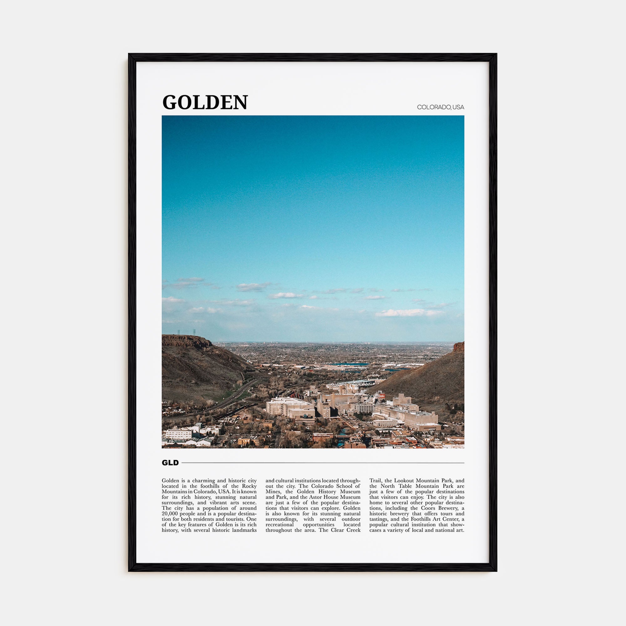 Golden Travel Color Poster