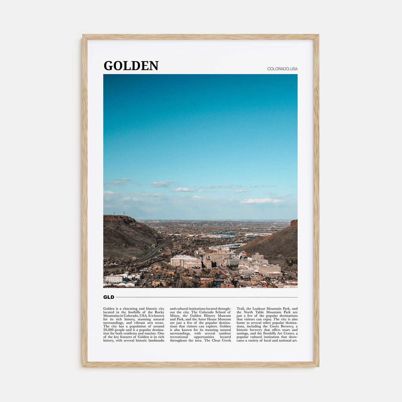 Golden Travel Color Poster