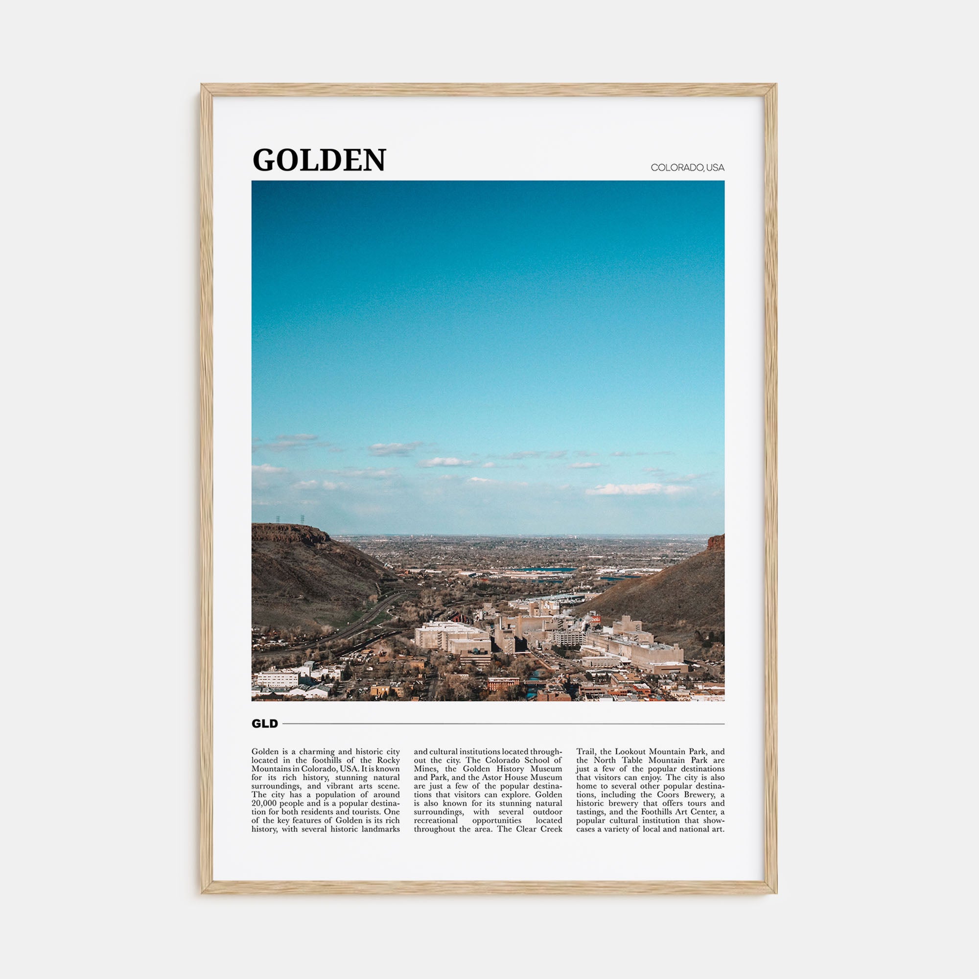 Golden Travel Color Poster