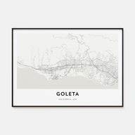 Goleta Map Landscape Poster