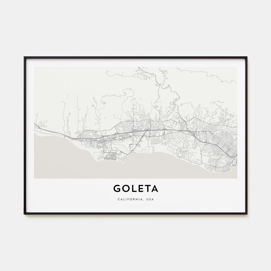 Goleta Map Landscape Poster