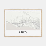 Goleta Map Landscape Poster