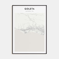 Goleta Map Portrait Poster