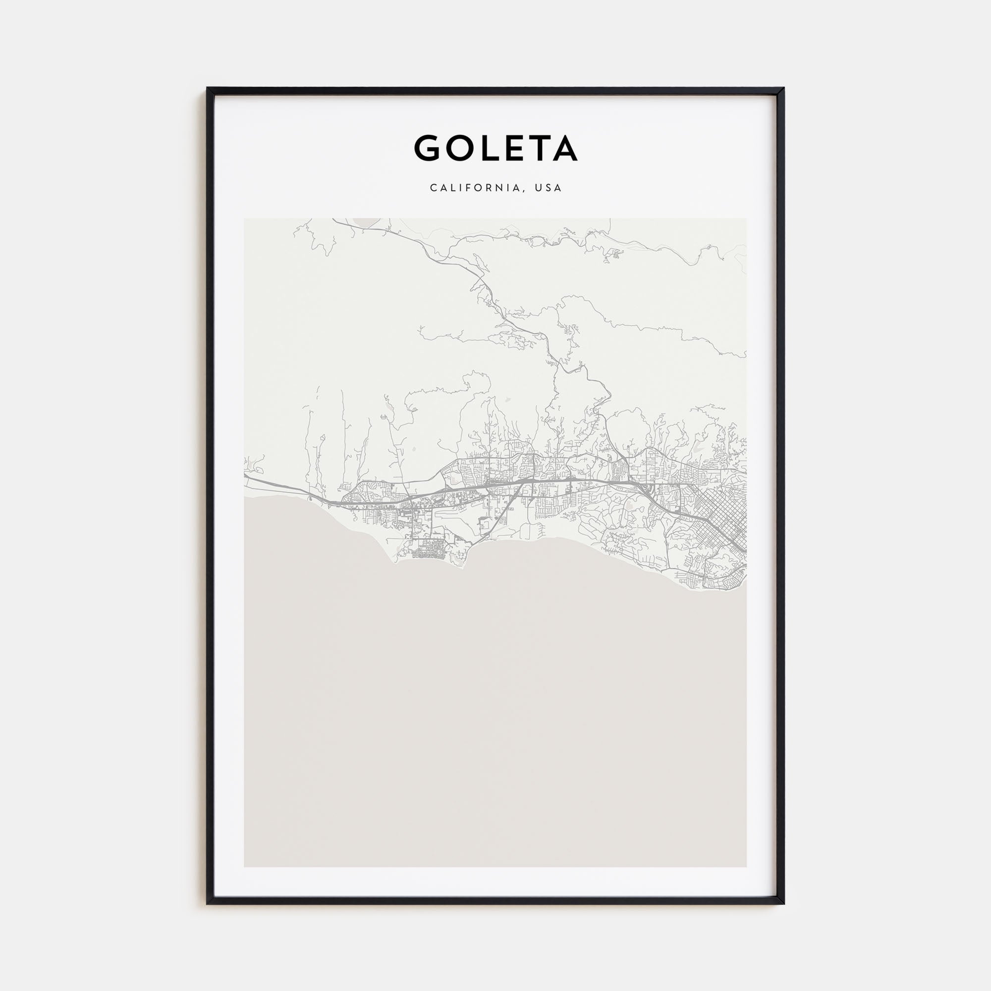 Goleta Map Portrait Poster