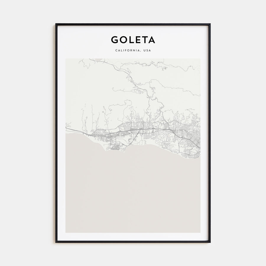 Goleta Map Portrait Poster