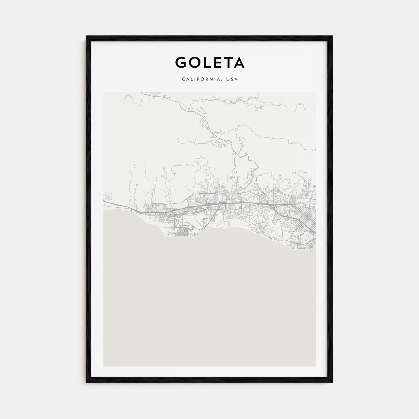 Goleta Map Portrait Poster
