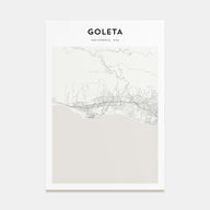 Goleta Map Portrait Poster