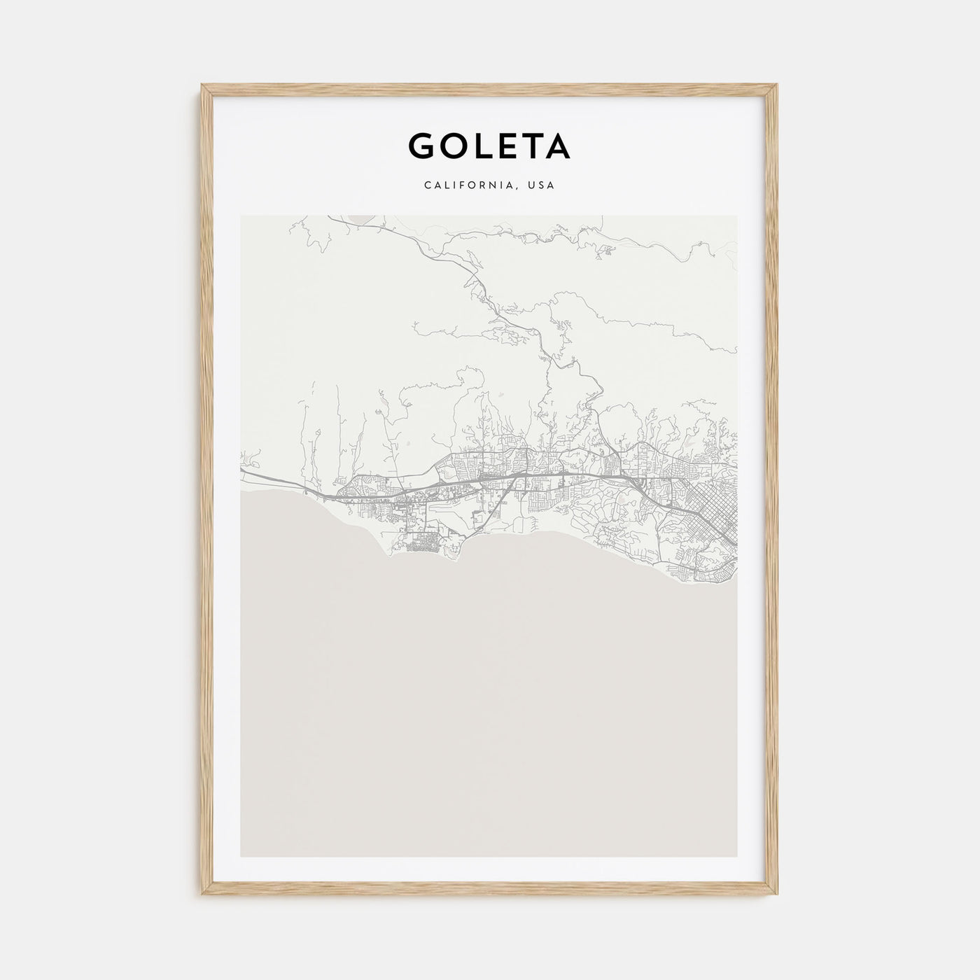 Goleta Map Portrait Poster