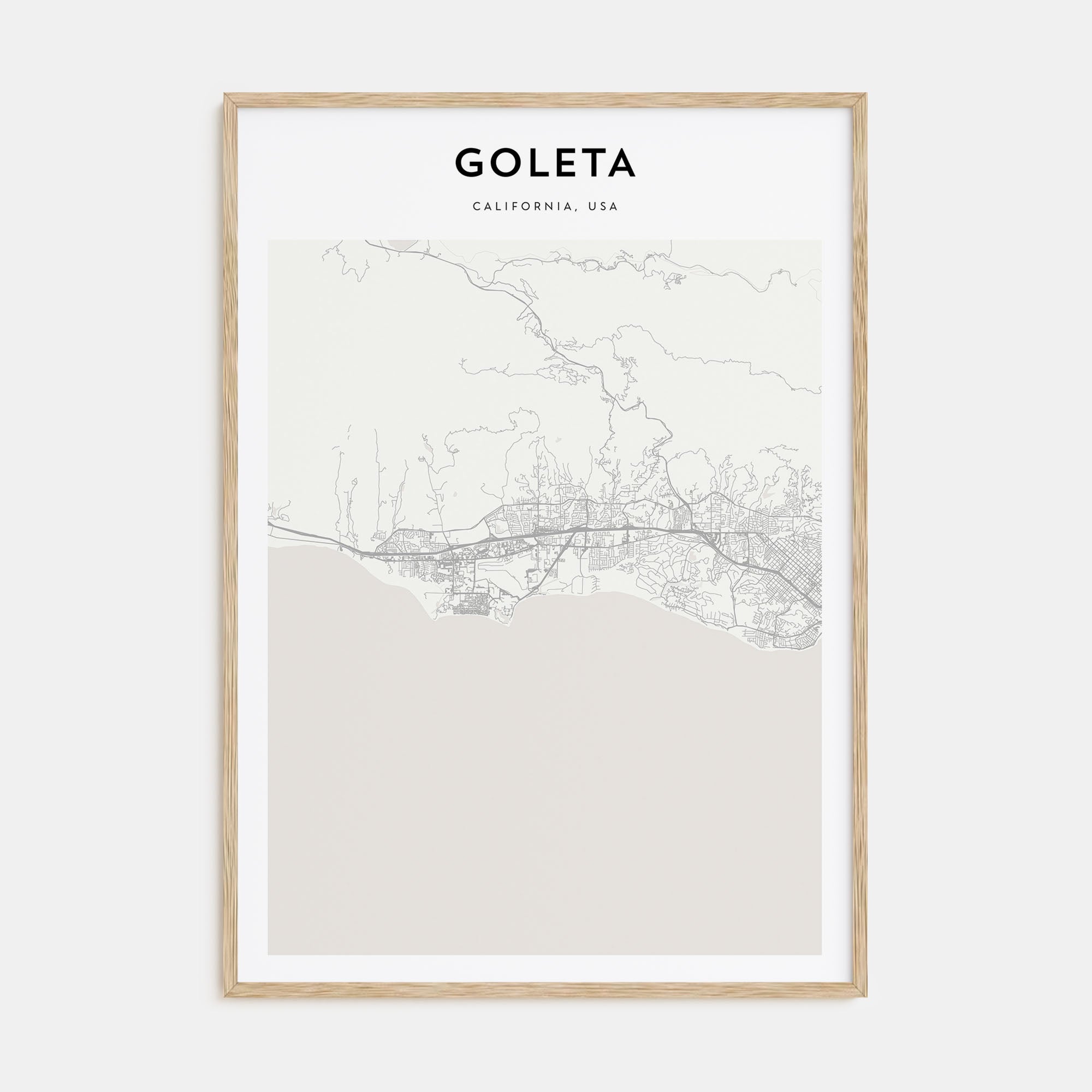 Goleta Map Portrait Poster