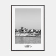 Goleta Portrait B&W Poster