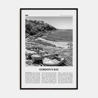 Gordon's Bay Travel B&W Poster