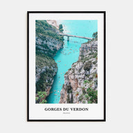 Gorges du Verdon Portrait Color Poster