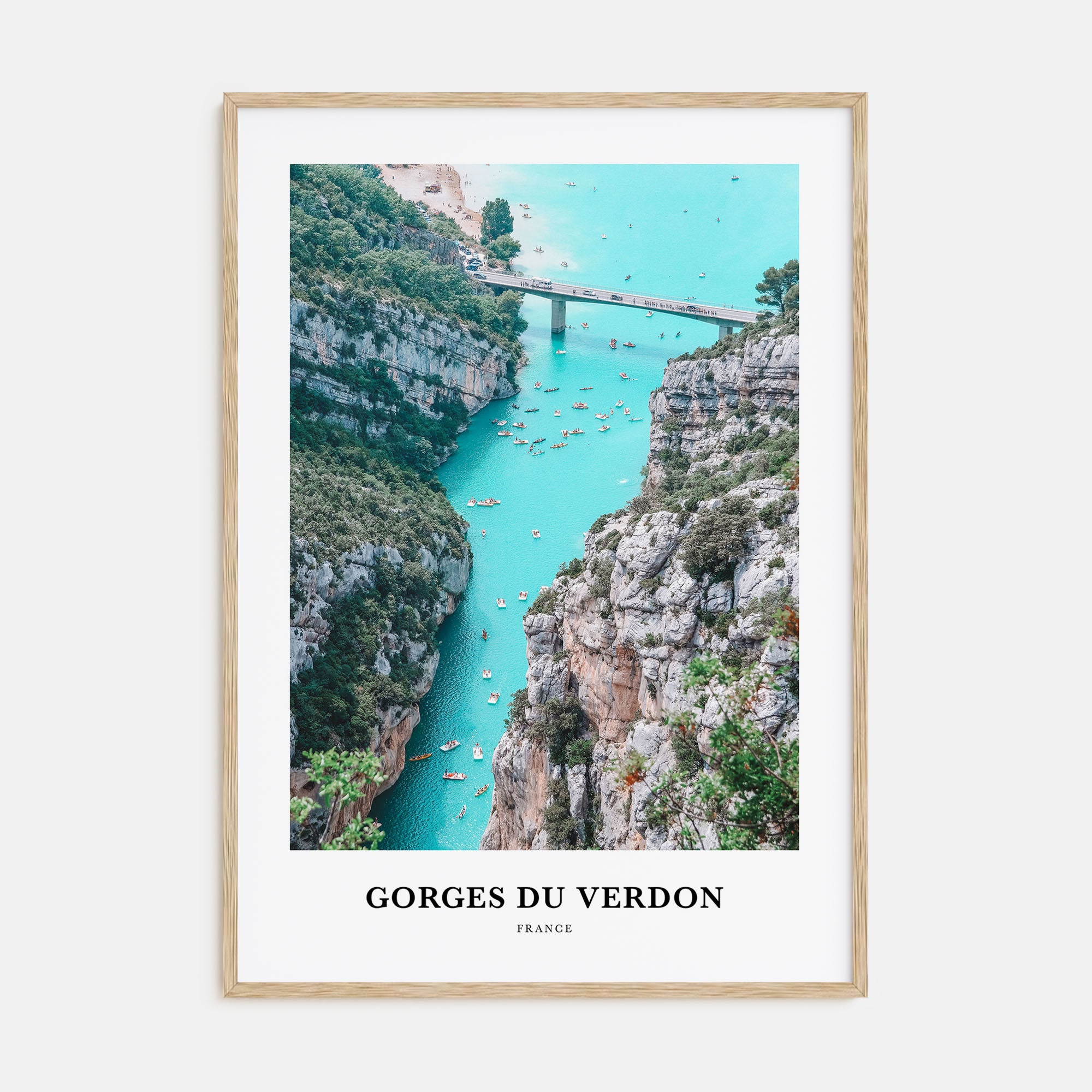 Gorges du Verdon Portrait Color Poster