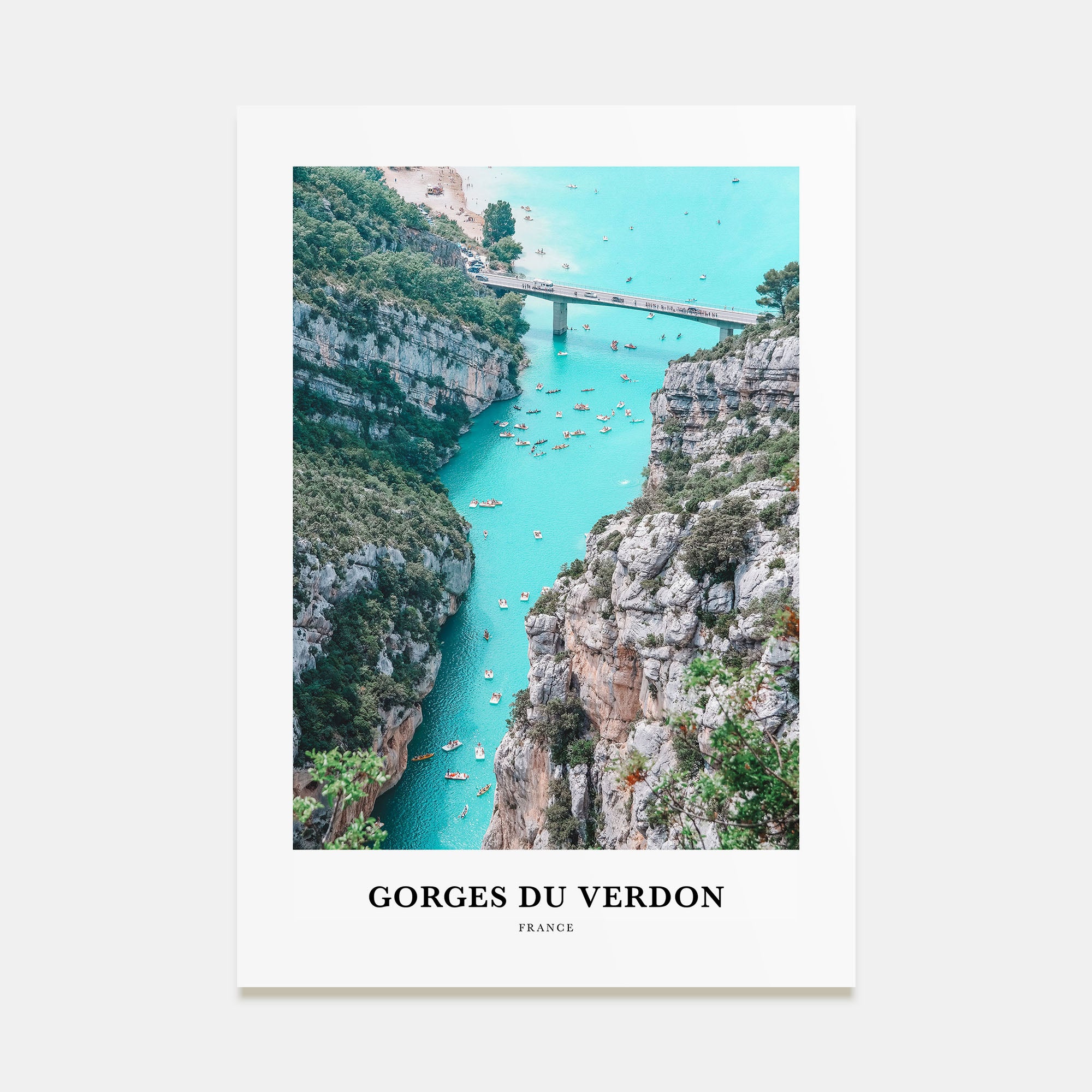 Gorges du Verdon Portrait Color Poster