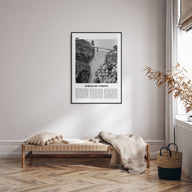 Gorges du Verdon Travel B&W Poster