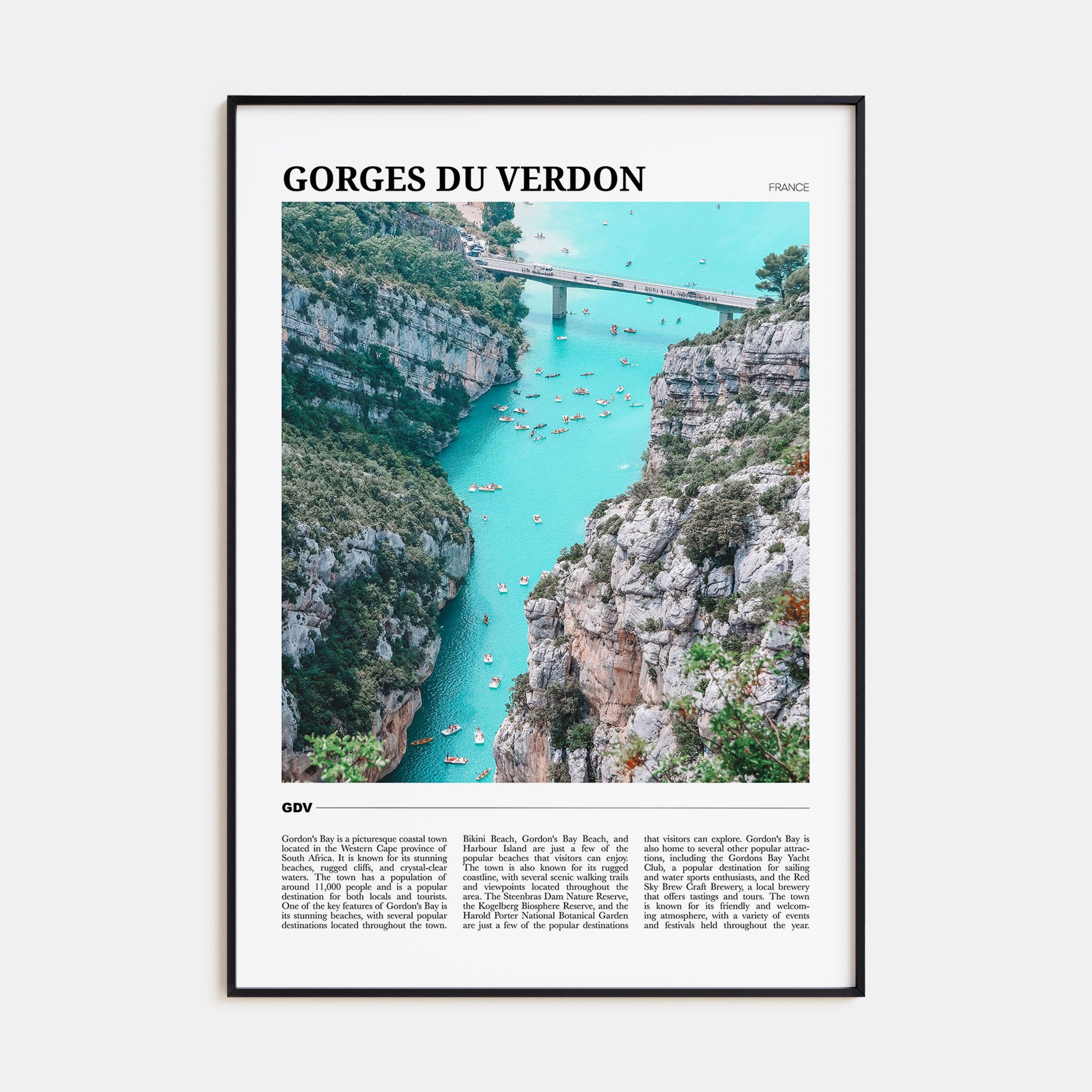 Gorges du Verdon Travel Color Poster