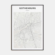 Gothenburg Map Portrait Poster