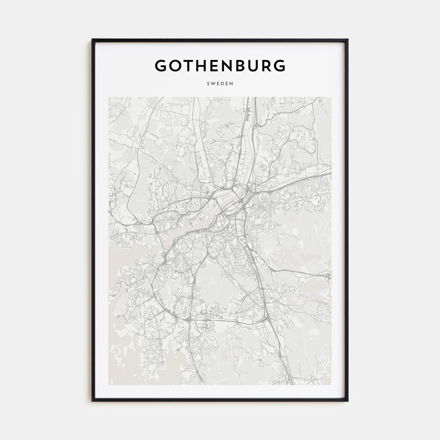 Gothenburg Map Portrait Poster