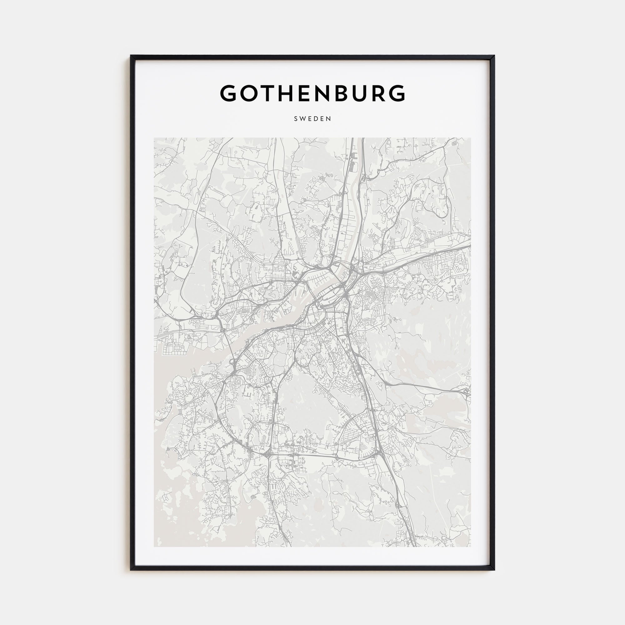 Gothenburg Map Portrait Poster