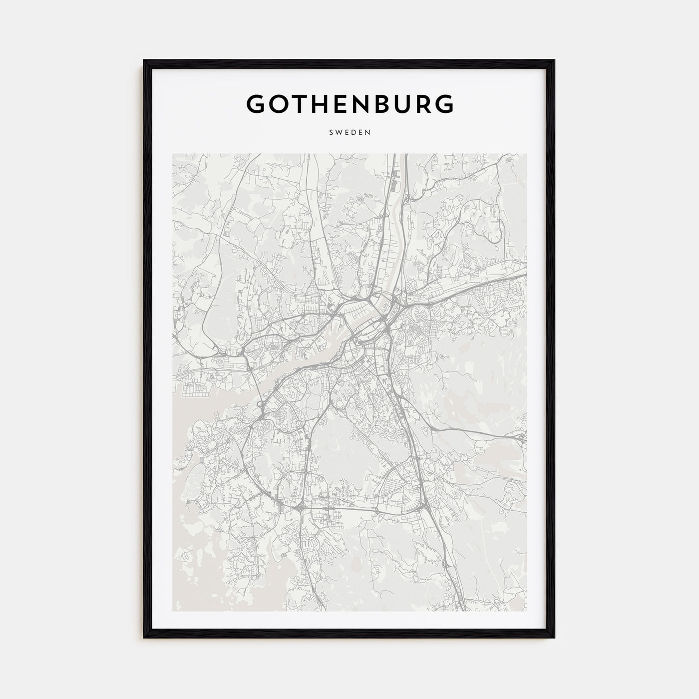 Gothenburg Map Portrait Poster
