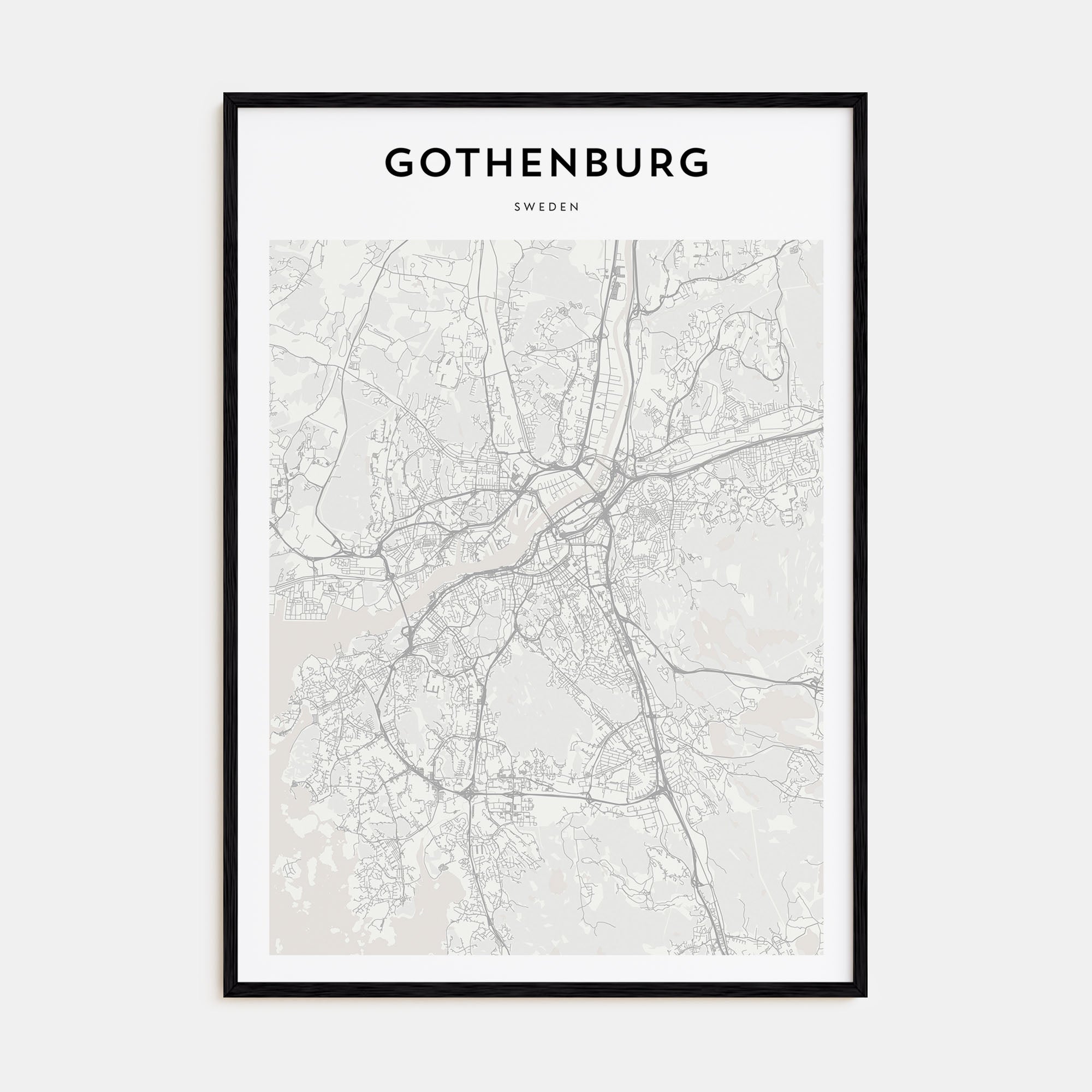 Gothenburg Map Portrait Poster