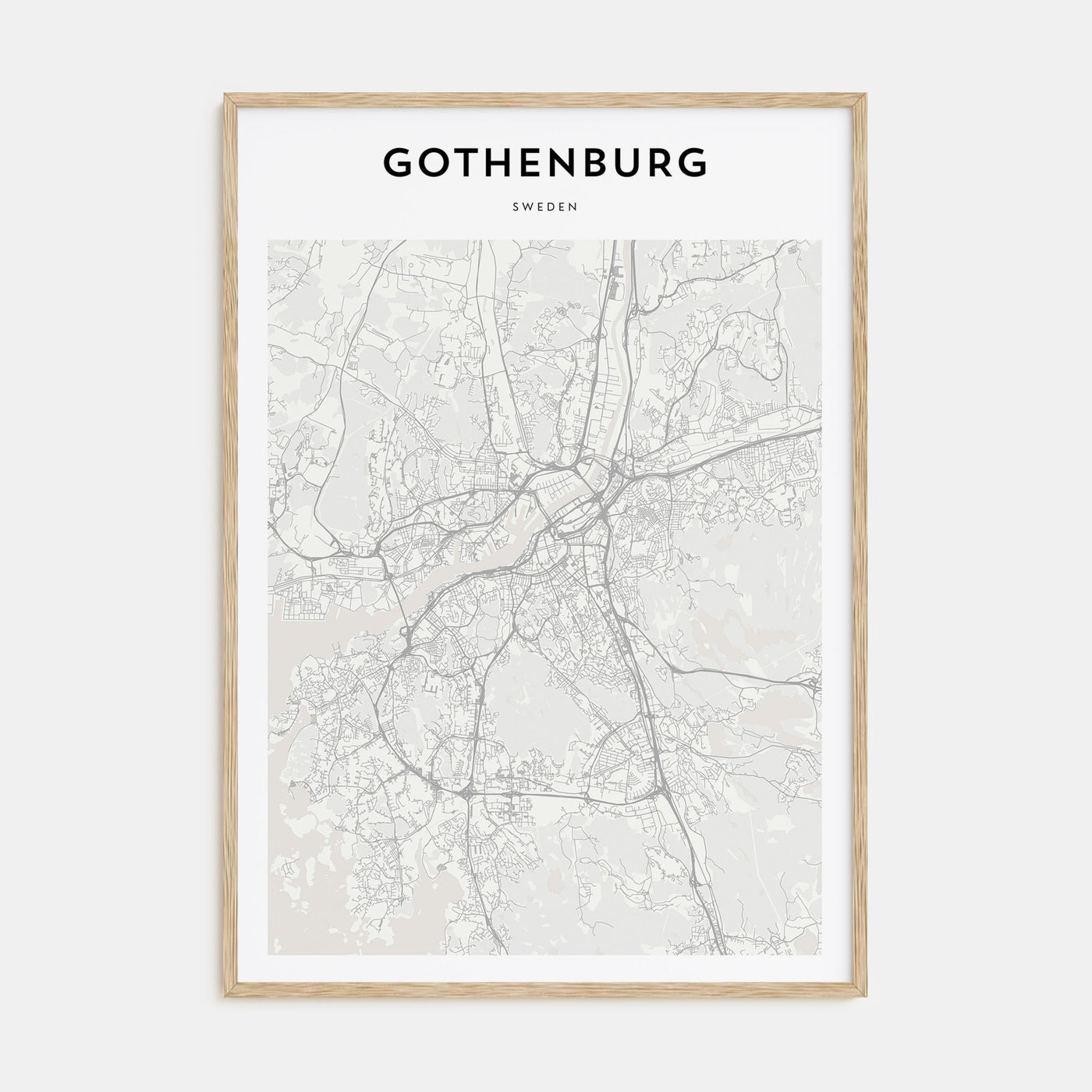 Gothenburg Map Portrait Poster