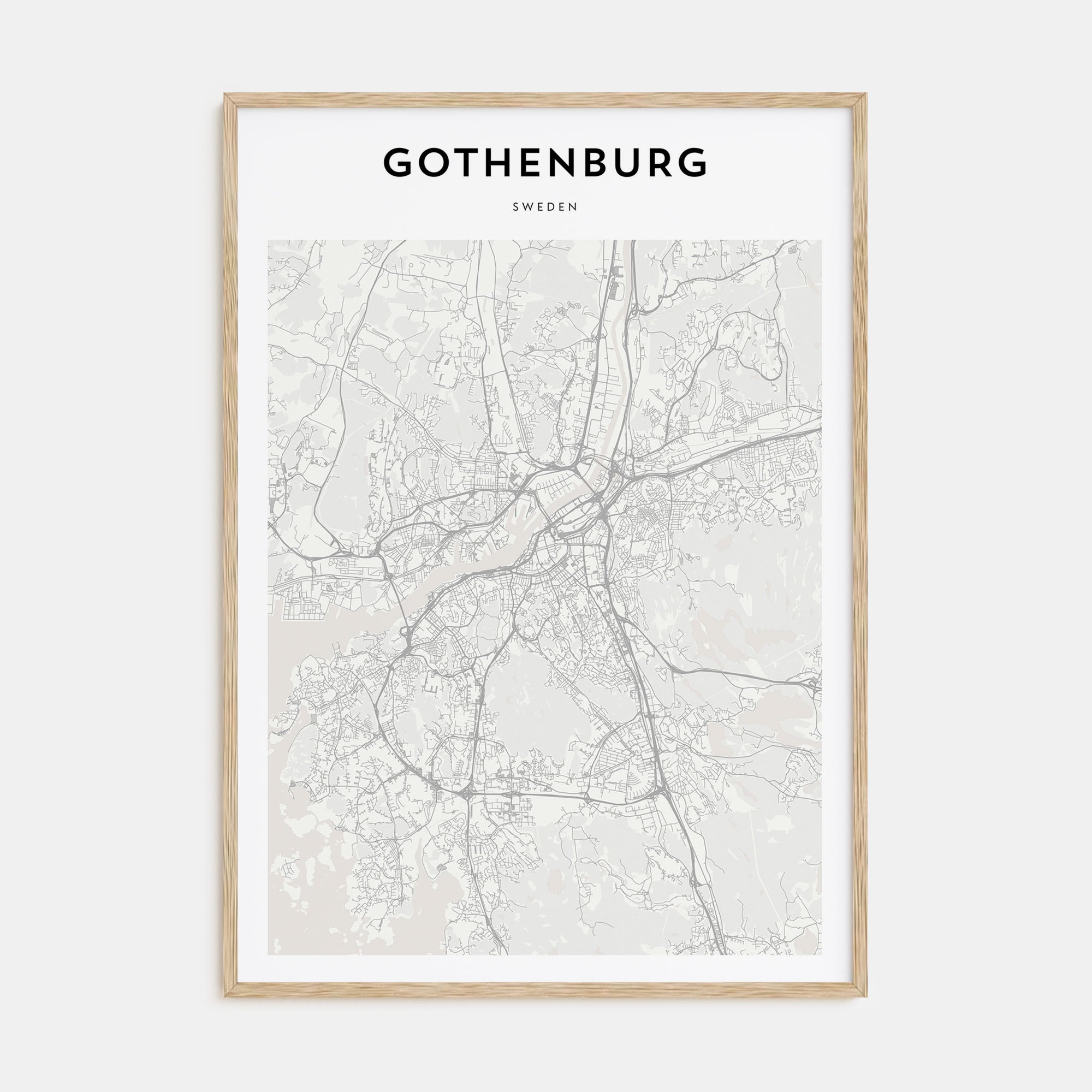 Gothenburg Map Portrait Poster