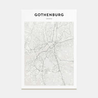 Gothenburg Map Portrait Poster