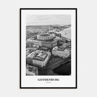 Gothenburg Portrait B&W Poster