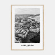 Gothenburg Portrait B&W Poster