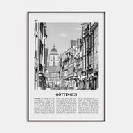 Göttingen Travel B&W Poster