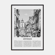 Göttingen Travel B&W Poster