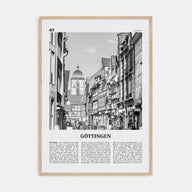 Göttingen Travel B&W Poster