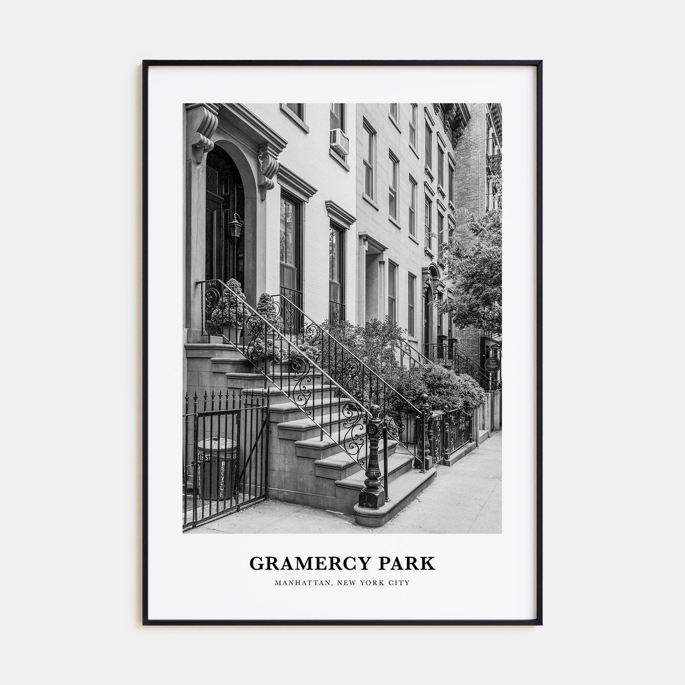 Gramercy Park Portrait B&W Poster