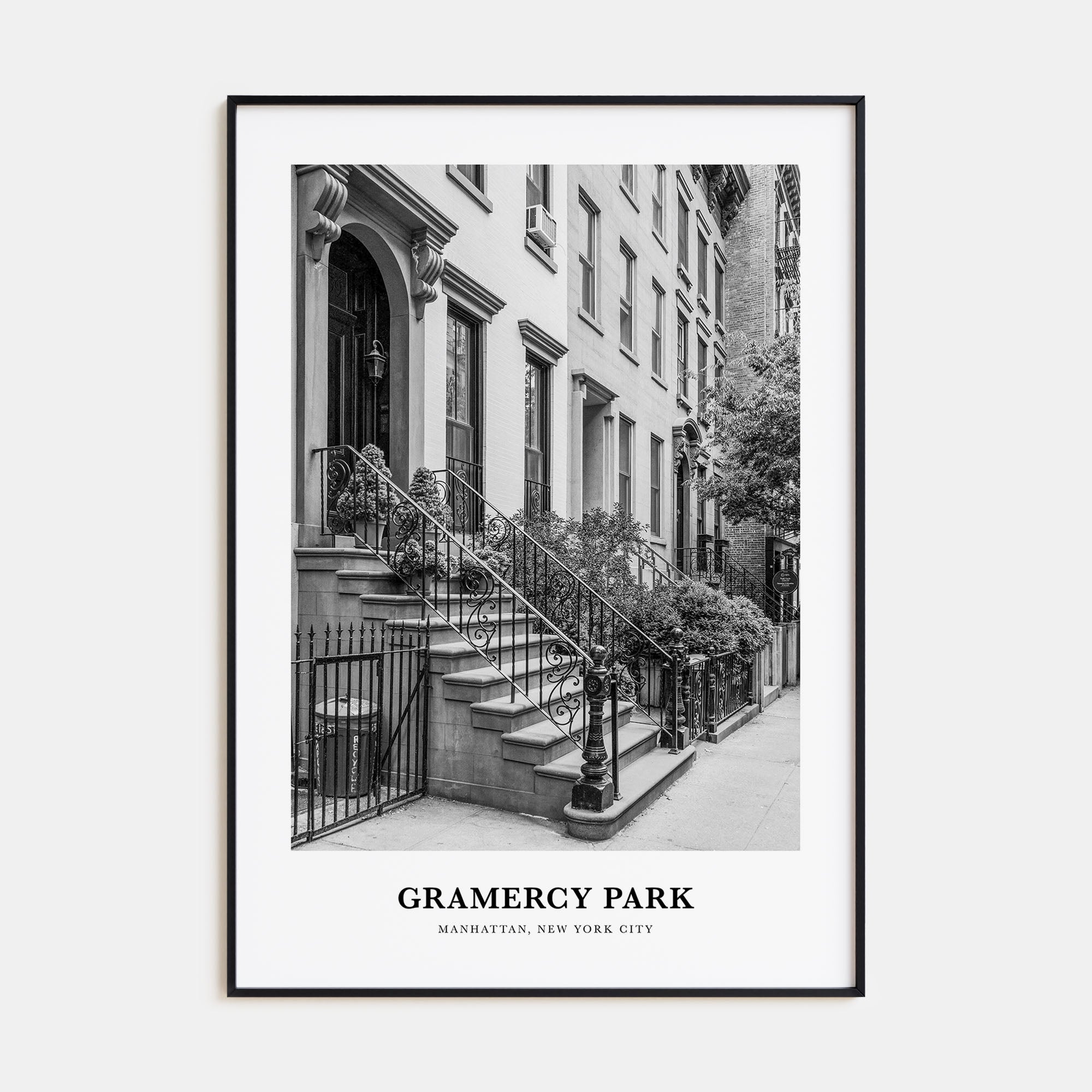 Gramercy Park Portrait B&W Poster