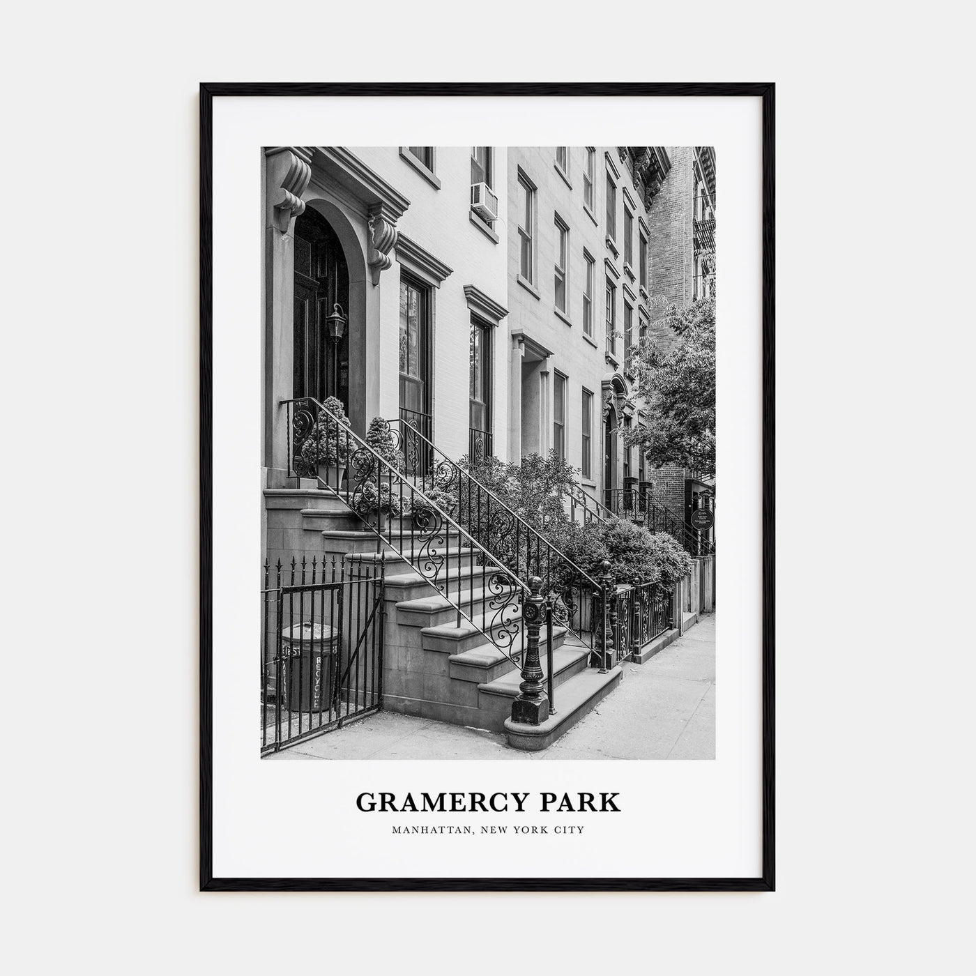 Gramercy Park Portrait B&W Poster