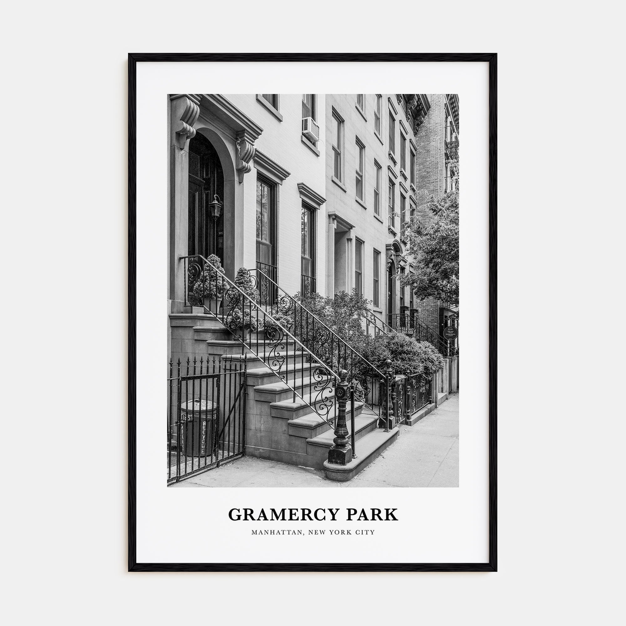 Gramercy Park Portrait B&W Poster